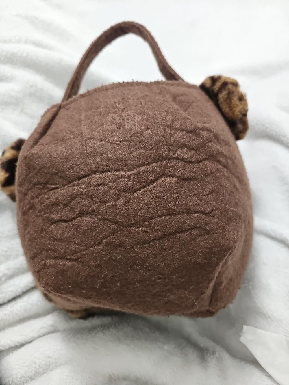 Pottery Barn Kids Plush Leopard Face Purse Animal Tote Bag - Picture 4 of 7